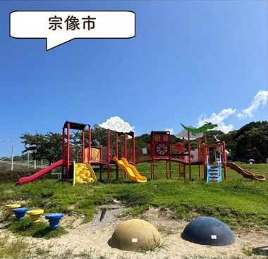 ふれあいの森総合公園の遊具・園内の様子