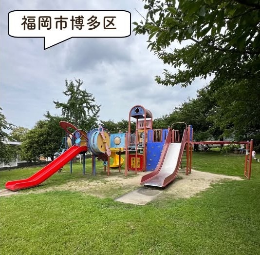 立花寺リフレッシュ農園の遊具・園内の様子