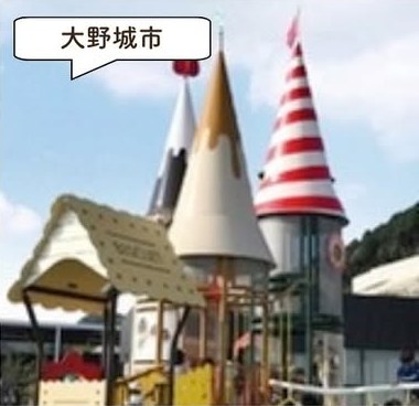 イオン乙金ショッピングセンターの遊具・園内の様子